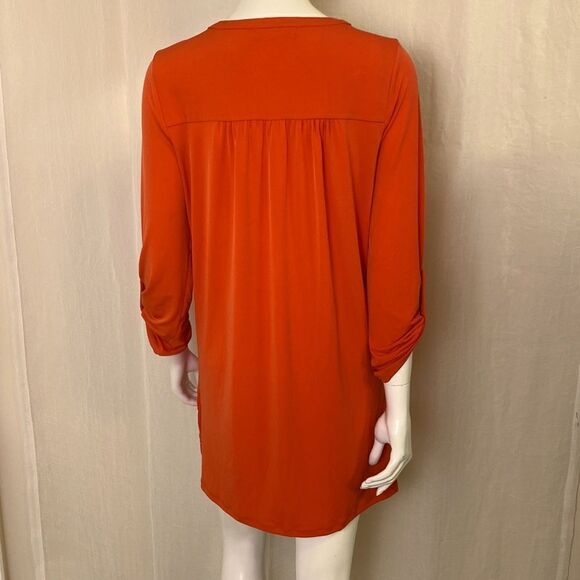Michael Kors Tunic Top Orange Size Small - Picture 6 of 8